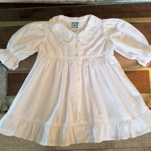 CORNELLOKI Baby Sz 0-6 mths White Cotton Dress